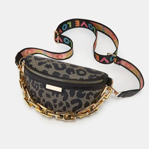 Riñonera de Moda para Mujeres, Bolso de Cintura Casual, Bolso Cruzado para el Pecho, Bolsa de Viaje, Bolso Deportivo de Cuero PU para Mujer - Imagen 4
