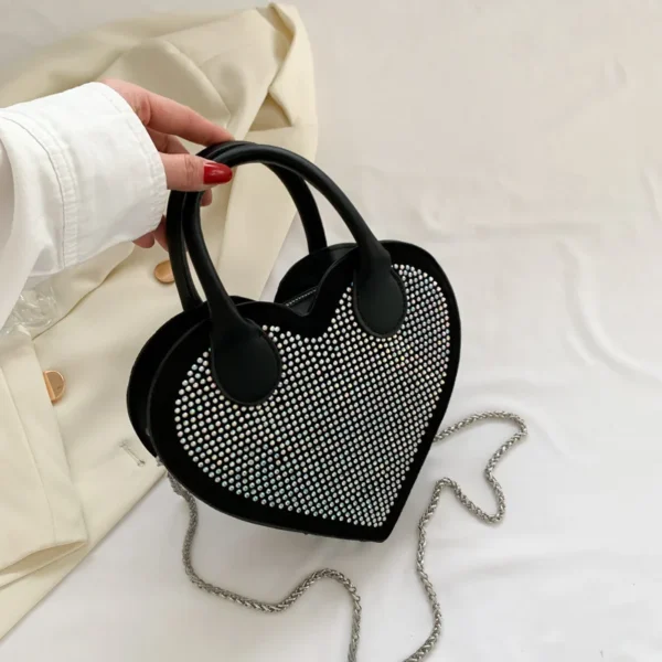 Bolsos de mensajero para mujer, bolsos de mano con cadena de lujo para mujer - Imagen 2