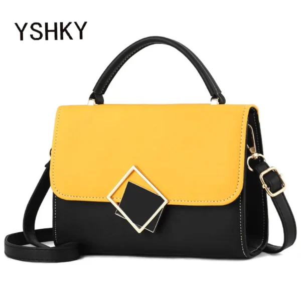 Bolso de hombro serpentino de marca, diseño de tendencia, bolso de color a rayas - Imagen 2