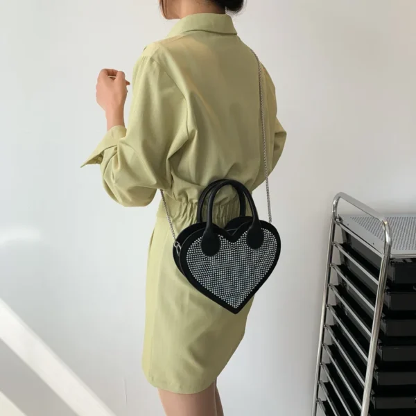 Bolsos de mensajero para mujer, bolsos de mano con cadena de lujo para mujer - Imagen 8