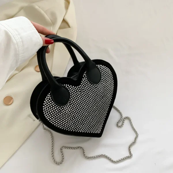 Bolsos de mensajero para mujer, bolsos de mano con cadena de lujo para mujer - Imagen 3