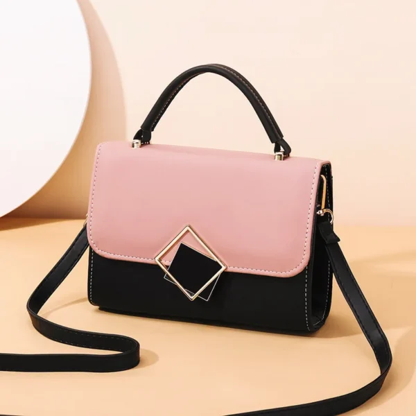 Bolso de hombro serpentino de marca, diseño de tendencia, bolso de color a rayas - Imagen 9