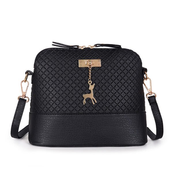 Bolso de concha con colgante de ciervo, bolso pequeño de moda con hendiduras de estilo retro coreano - Imagen 13
