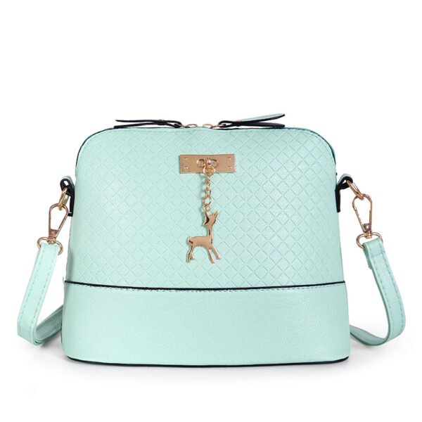 Bolso de concha con colgante de ciervo, bolso pequeño de moda con hendiduras de estilo retro coreano - Imagen 6