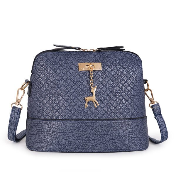 Bolso de concha con colgante de ciervo, bolso pequeño de moda con hendiduras de estilo retro coreano - Imagen 12