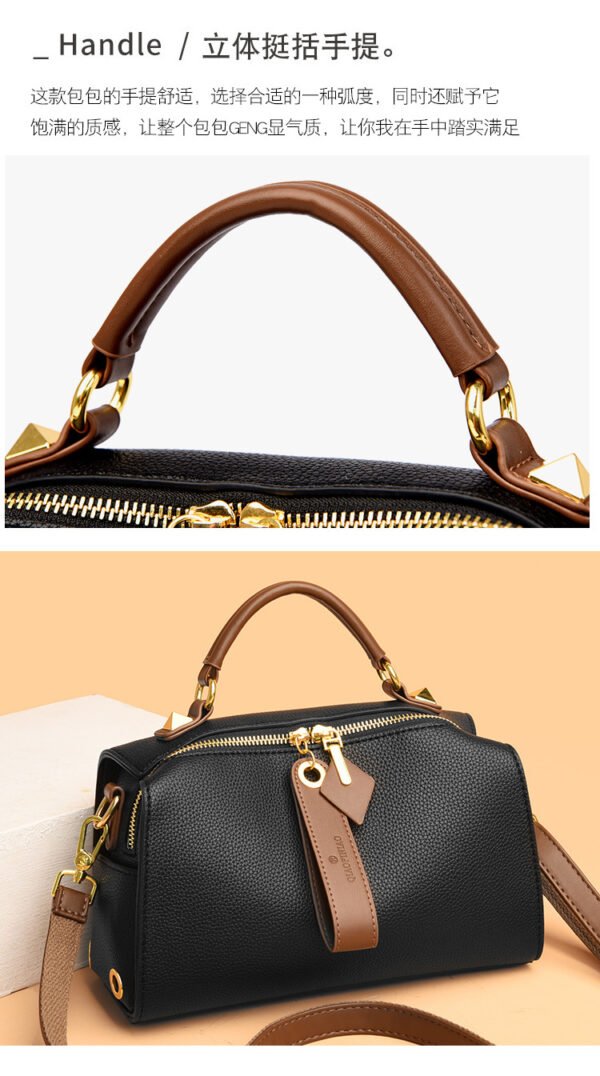 Boston almohada bolsa 2023 otoño e invierno nueva PU superficie suave bolso de hombro casual textura de moda bolso casual - Imagen 16