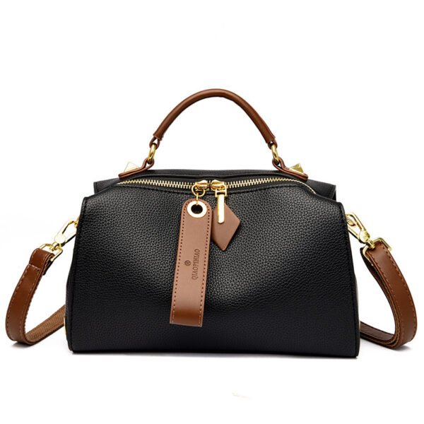Boston almohada bolsa 2023 otoño e invierno nueva PU superficie suave bolso de hombro casual textura de moda bolso casual - Imagen 4