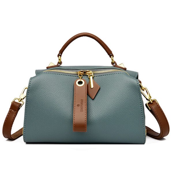 Boston almohada bolsa 2023 otoño e invierno nueva PU superficie suave bolso de hombro casual textura de moda bolso casual - Imagen 6