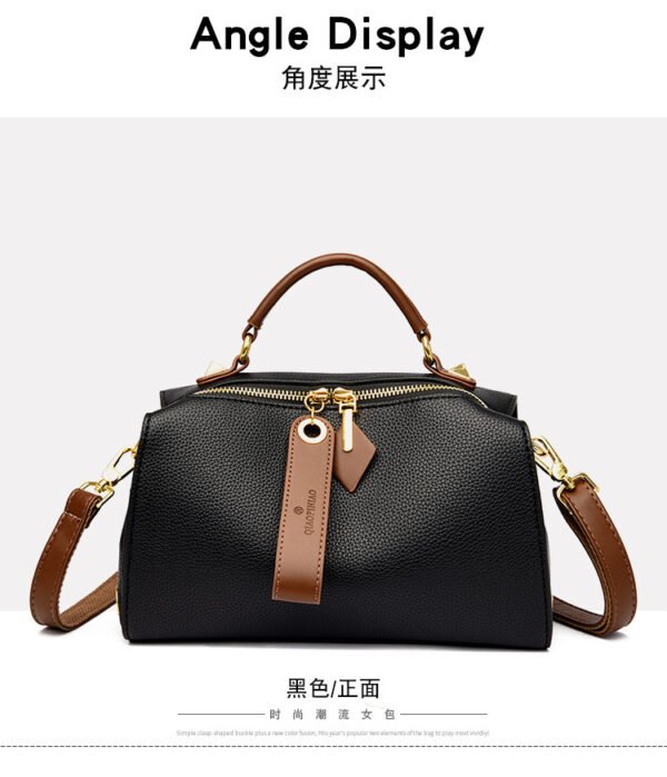 Boston almohada bolsa 2023 otoño e invierno nueva PU superficie suave bolso de hombro casual textura de moda bolso casual - Imagen 12