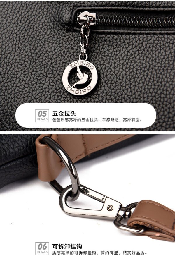 Bolso grande de cuero transfronterizo  para mujer  Bolso de motocicleta a  juego de color popular - Imagen 12
