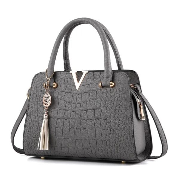 Bolso de mensajero clásico de moda para mujer, bolso informal europeo y americano al por mayor, bolso de comercio exterior con patrón de cocodrilo de gran capacidad - Imagen 3
