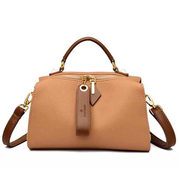 Boston almohada bolsa 2023 otoño e invierno nueva PU superficie suave bolso de hombro casual textura de moda bolso casual - Imagen 3