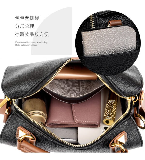 Boston almohada bolsa 2023 otoño e invierno nueva PU superficie suave bolso de hombro casual textura de moda bolso casual - Imagen 14
