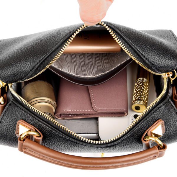 Boston almohada bolsa 2023 otoño e invierno nueva PU superficie suave bolso de hombro casual textura de moda bolso casual - Imagen 7