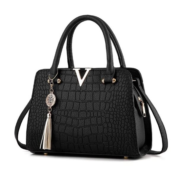 Bolso de mensajero clásico de moda para mujer, bolso informal europeo y americano al por mayor, bolso de comercio exterior con patrón de cocodrilo de gran capacidad - Imagen 4