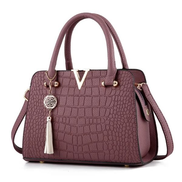 Bolso de mensajero clásico de moda para mujer, bolso informal europeo y americano al por mayor, bolso de comercio exterior con patrón de cocodrilo de gran capacidad - Imagen 2