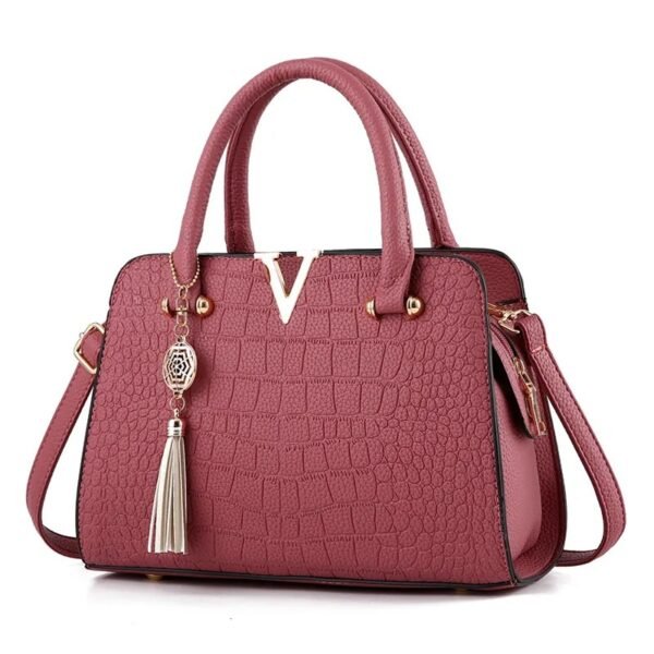 Bolso de mensajero clásico de moda para mujer, bolso informal europeo y americano al por mayor, bolso de comercio exterior con patrón de cocodrilo de gran capacidad - Imagen 9