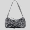 Bolso De Axila Con Rayas De Cebra Y Volantes Con Cordón De Otoño E Invierno Mujer - Imagen 3
