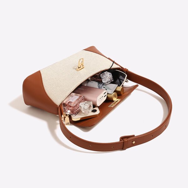 Bolso de mujer todo fósforo de moda nuevo con un solo hombro en contraste de color - Imagen 6