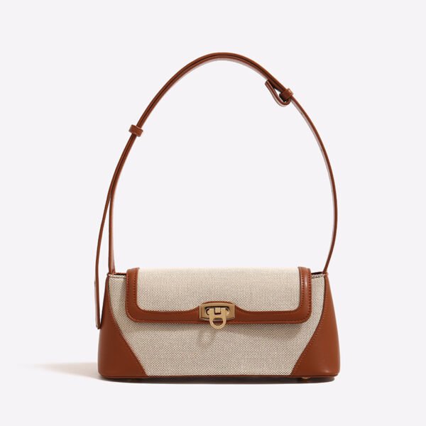 Bolso de mujer todo fósforo de moda nuevo con un solo hombro en contraste de color - Imagen 4