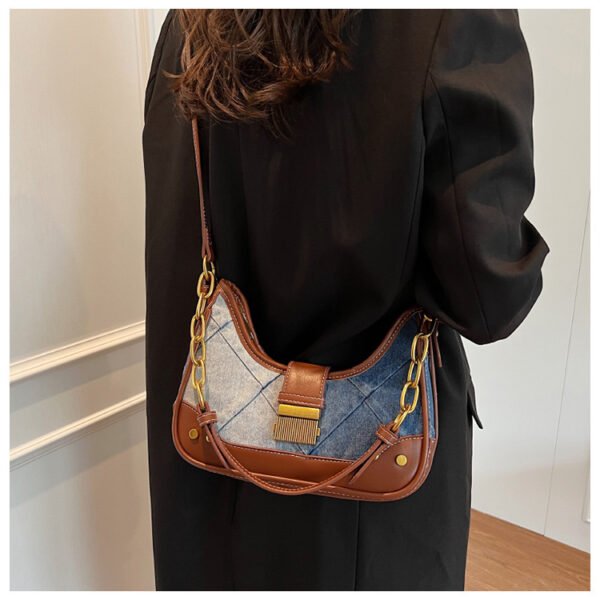 Nuevo bolso de hombro con cadena de diamantes con diseño de interés especial para mujer - Imagen 9