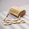Bolso bandolera de bambú para mujer. - Imagen 4