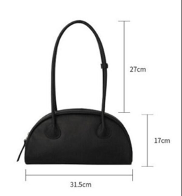 Bolso de hombro de gran capacidad de moda semicircular que combina con todo - Imagen 3