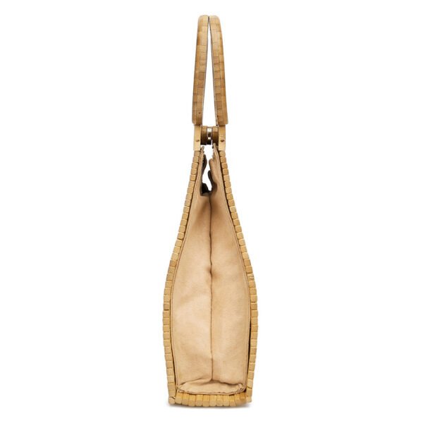 Bolso tejido de paja de bambú portátil retro creativo de moda - Imagen 6