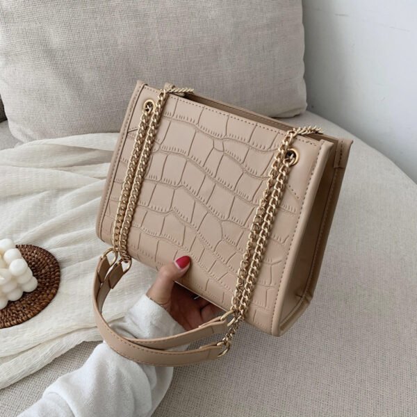Bolso de mensajero de estilo occidental que combina con todo bolso de hombro con patrón de cocodrilo rojo de red - Imagen 6