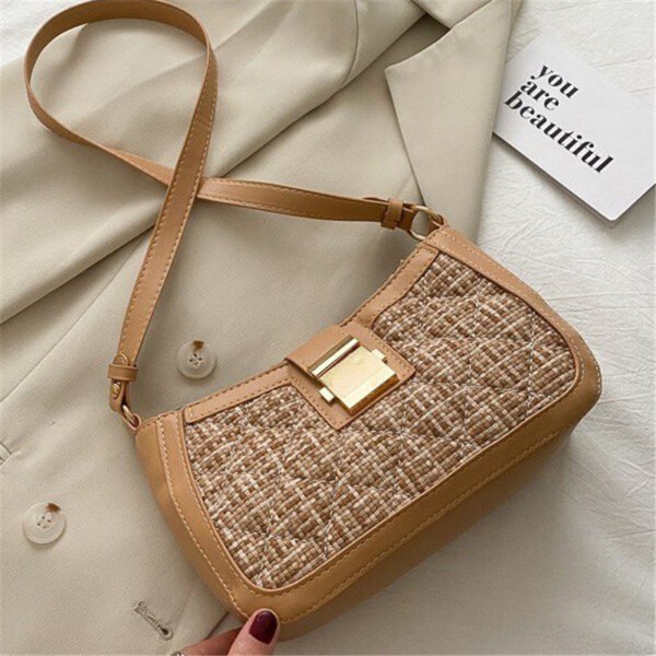Bolso bandolera de estilo europeo y americano, bandolera pequeña con fragancia - Imagen 5