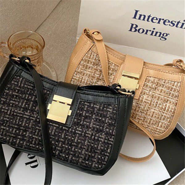 Bolso bandolera de estilo europeo y americano, bandolera pequeña con fragancia - Imagen 3