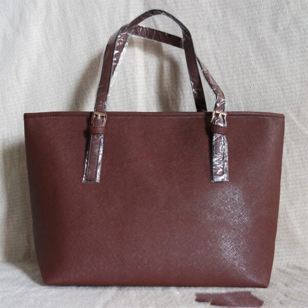 Bolso de moda bolso de hombro de cuero de grano cruzado bolso de señora bolso de compras bolso de mujer de otoño - Imagen 5