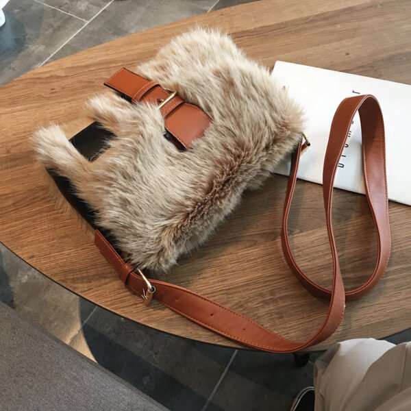 Bolso grande de felpa Bolso de hombro de gran capacidad para mujer