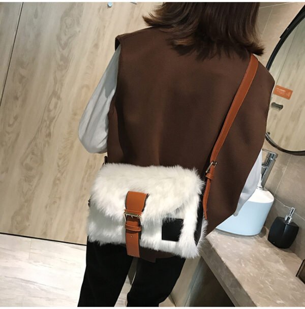 Bolso grande de felpa Bolso de hombro de gran capacidad para mujer - Imagen 4