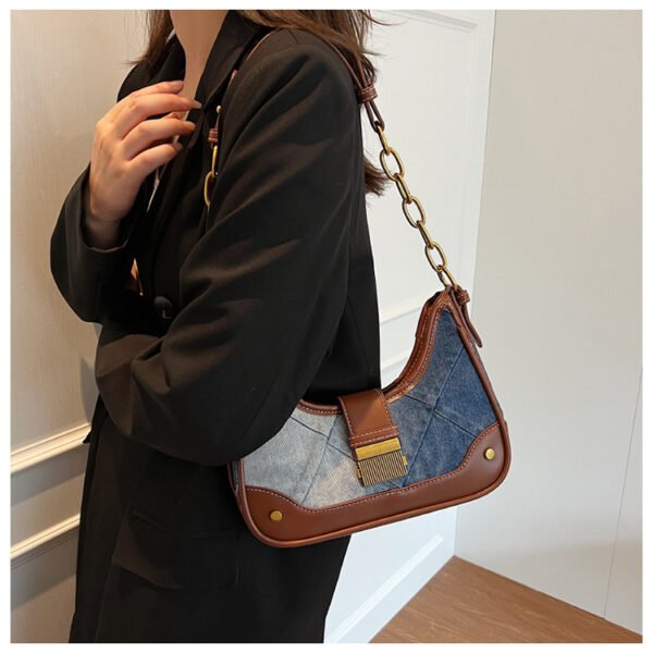 Nuevo bolso de hombro con cadena de diamantes con diseño de interés especial para mujer - Imagen 6