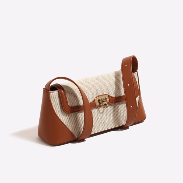 Bolso de mujer todo fósforo de moda nuevo con un solo hombro en contraste de color - Imagen 5