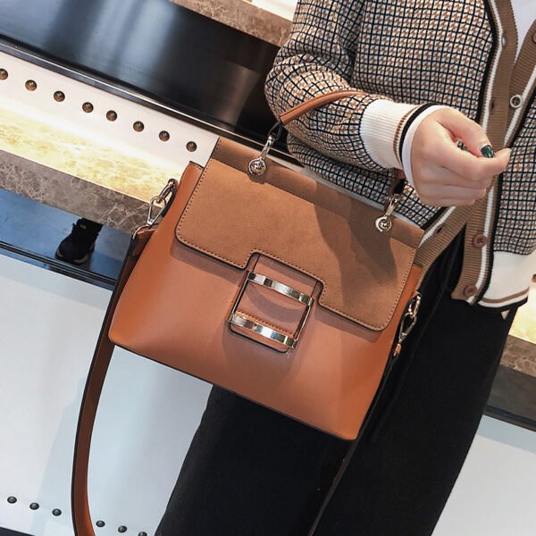 Nueva versión coreana de invierno Ofjoker Air portátil de moda de gran capacidad bolso de mujer lijado bolso cruzado - Imagen 3
