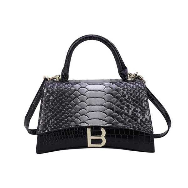 Bolso de mano con estampado de serpiente B Word para mujer - Imagen 4