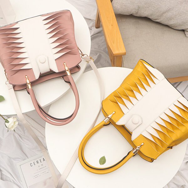 Bolso bandolera de mujer con un solo hombro y rayas onduladas - Imagen 2