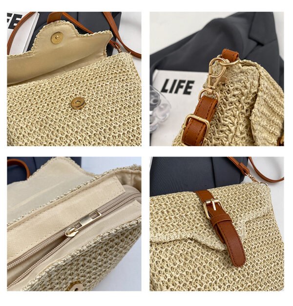Bolsa de sillín de ocio para vacaciones en la playa de verano simple minoritaria - Imagen 5