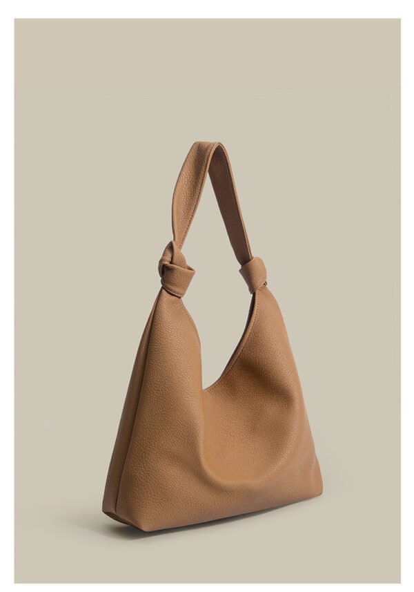 Bolso grande de cuero suave Bolso de hombro simple de moda - Imagen 5