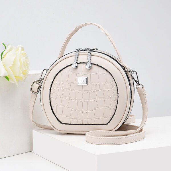 Bolso femenino de moda, bolso redondo pequeño de estilo coreano, bandolera de hombro a la moda - Imagen 9