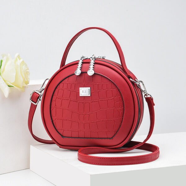 Bolso femenino de moda, bolso redondo pequeño de estilo coreano, bandolera de hombro a la moda - Imagen 5