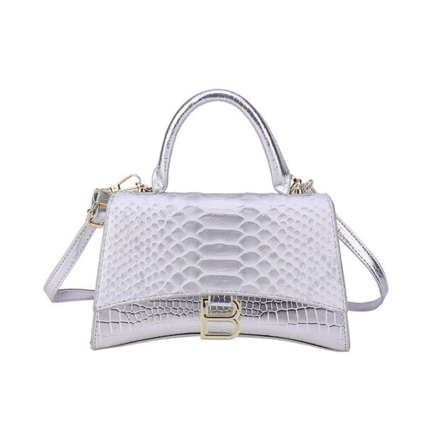 Bolso de mano con estampado de serpiente B Word para mujer - Imagen 10
