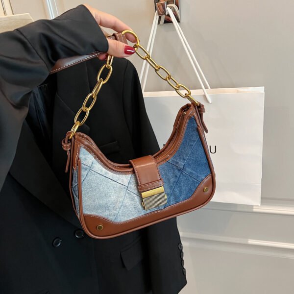 Nuevo bolso de hombro con cadena de diamantes con diseño de interés especial para mujer