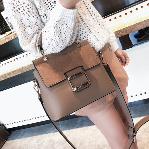 Nueva versión coreana de invierno Ofjoker Air portátil de moda de gran capacidad bolso de mujer lijado bolso cruzado - Imagen 5