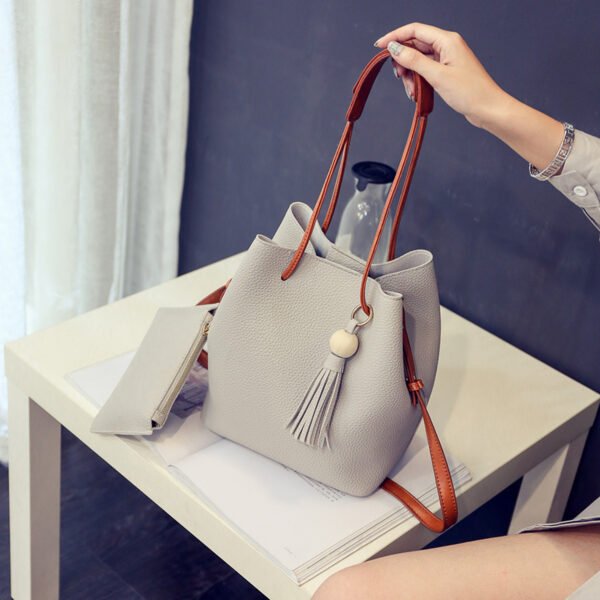 Bolso tipo Bombonera nuevo, bolso para madre con cuentas de madera, bolso de moda con flecos, bolso cruzado de un solo hombro