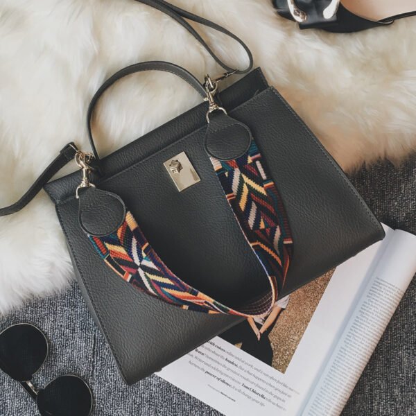 En la primavera del bolso nuevo bolso de hombro con correa de Color coreano bolso de hombro con cierre de moda Casual