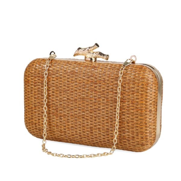 Simple Elegance Retro Straw Box Bag - Imagen 10