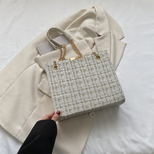 Bolso de hombro con cadena para mujer de gran capacidad - Imagen 3